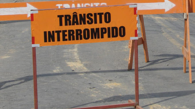 transito interrompido
