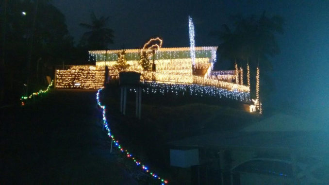 casa iluminada