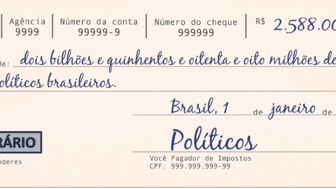 Partido Novo cheque