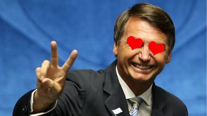 Bolsonaro paz e amoro