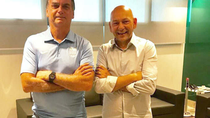 Luciano Hang e Bolsonaro