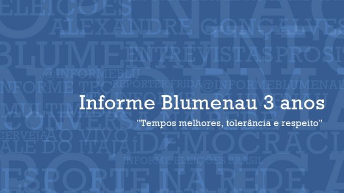 Informe Blumenau 3 anos