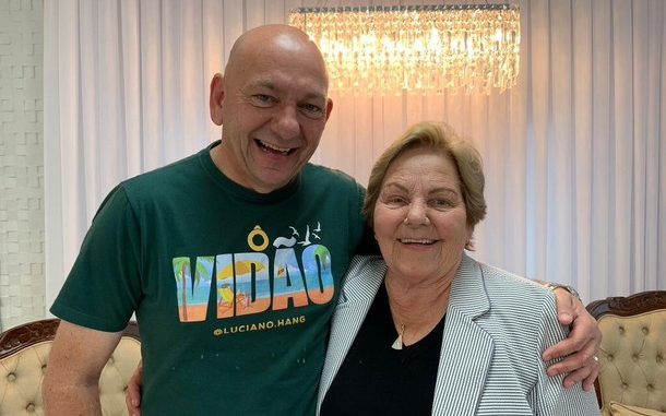 Luciano com mãe