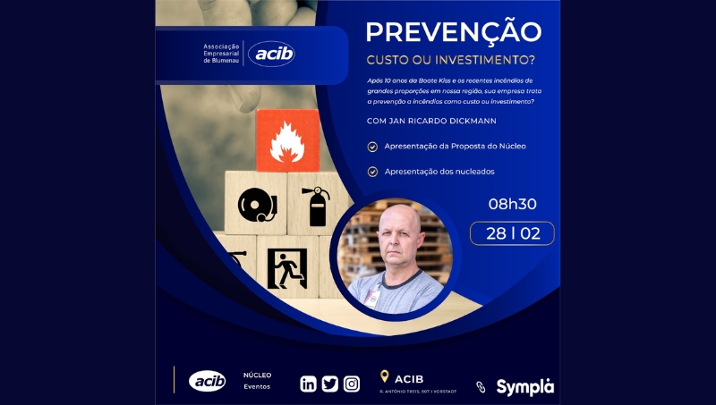 Núcleo Eventos da ACIB promove reunião sobre prevenção - Informe Blumenau